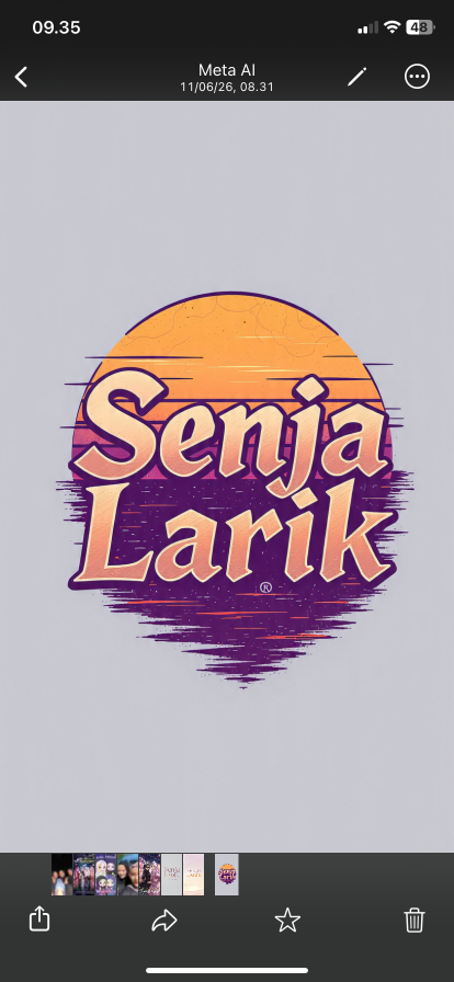 senja larik 
