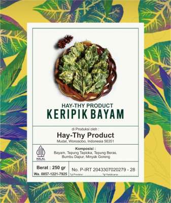 Kripik bayam 