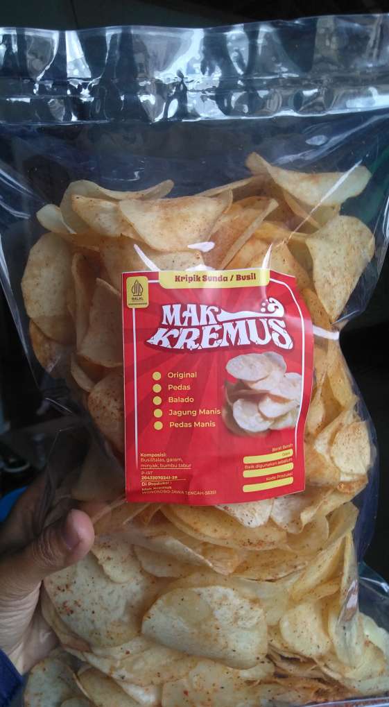 Kripik Busil Pedas (370gr)